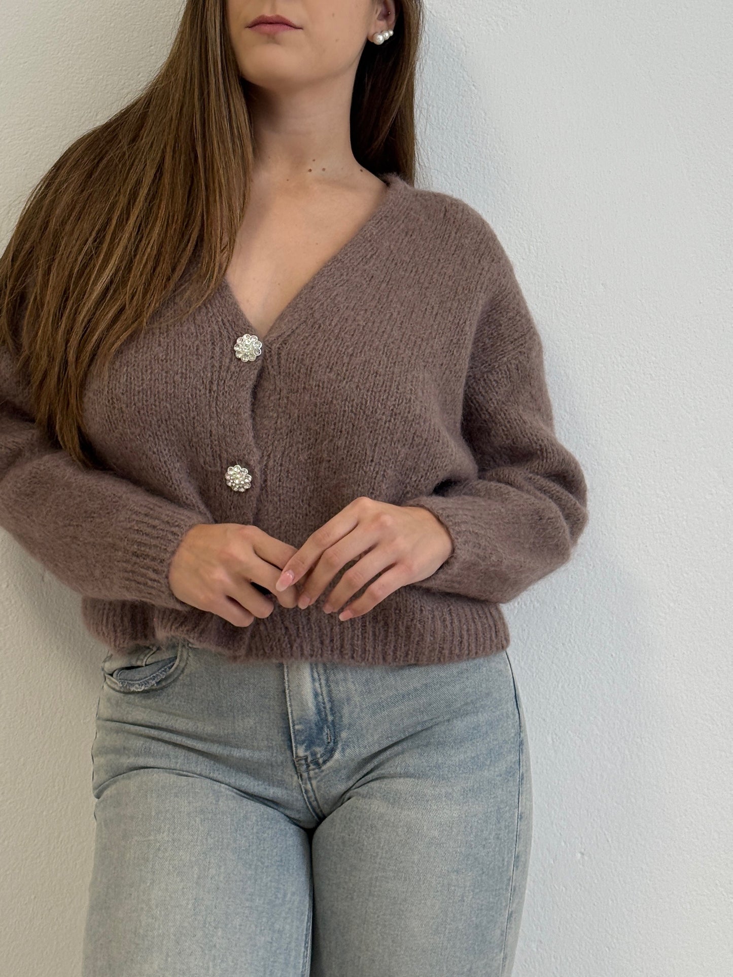 Cardigan Gioiello Tortora