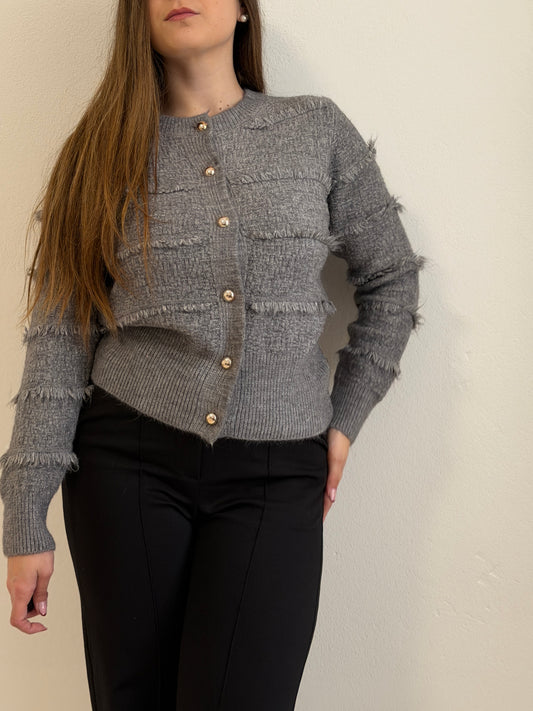 Cardigan December Grigio