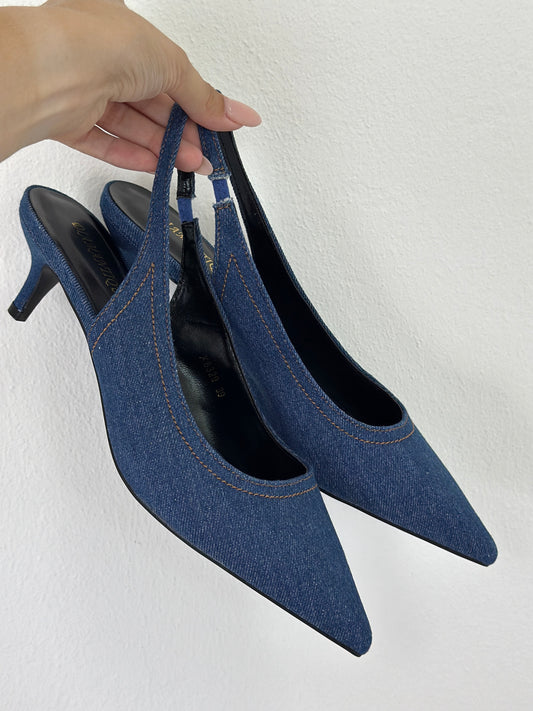 Slingback Denim