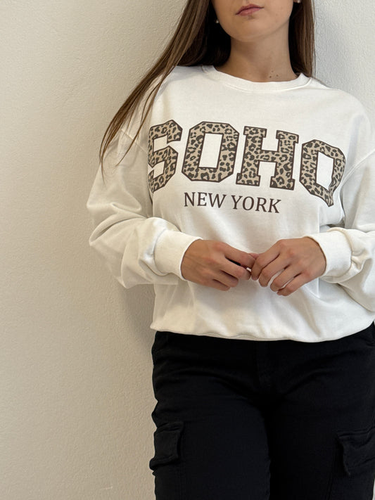 Felpa Soho Bianca