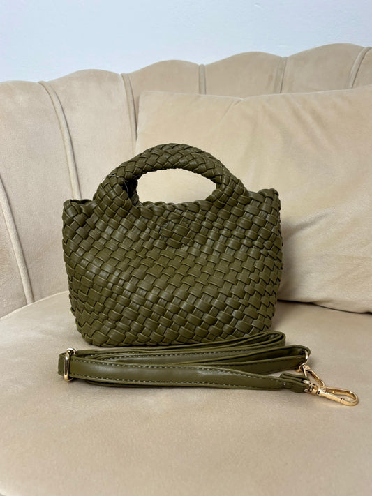 Borsa Intreccio Verde Oliva