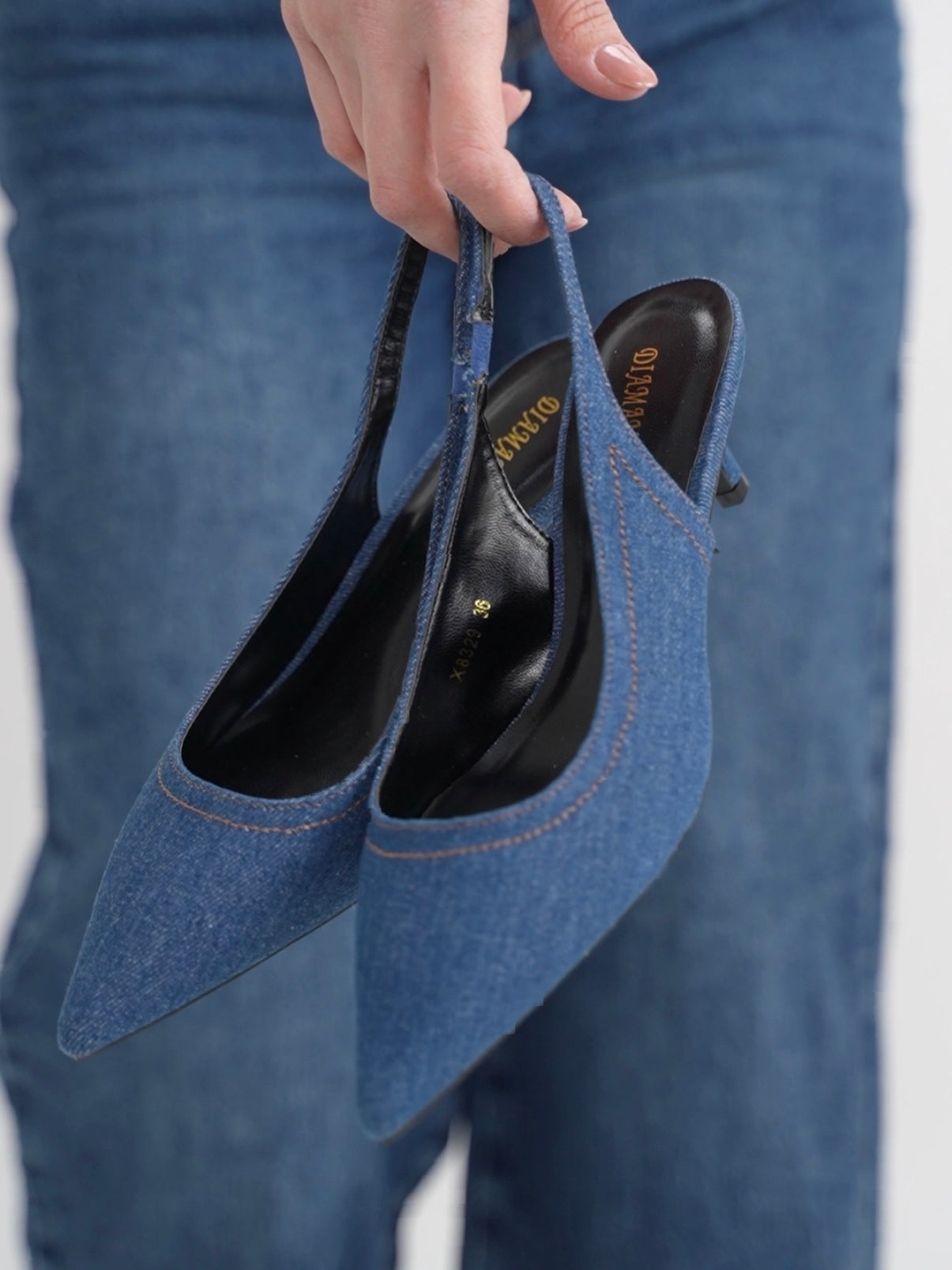 Slingback Denim