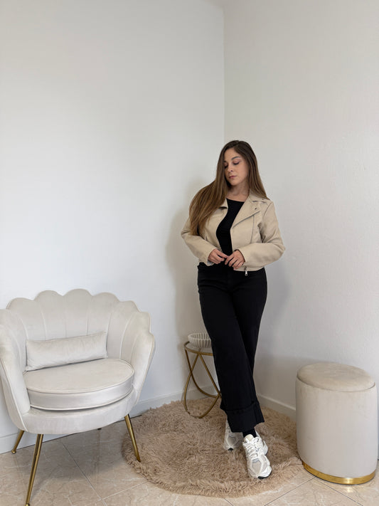 Chiodo Ecopelle Beige