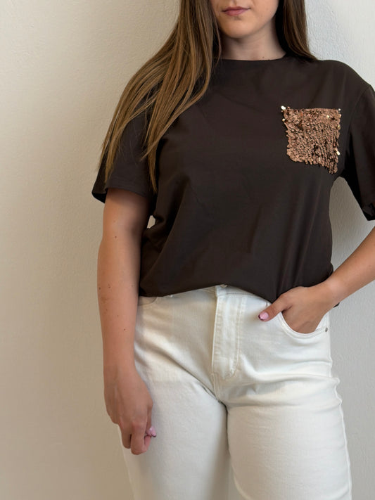 T-Shirt Taschino Cioccolato