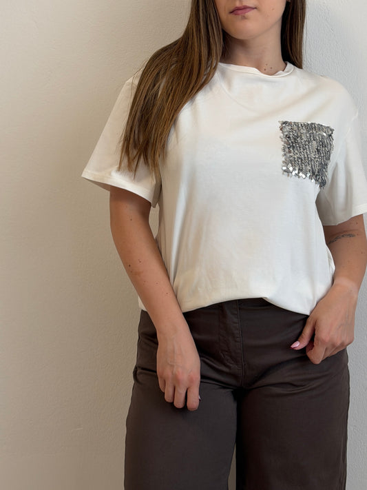 T-Shirt Taschino Bianca