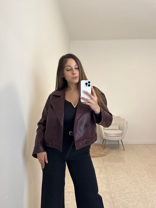 Giacca Valery Borgogna