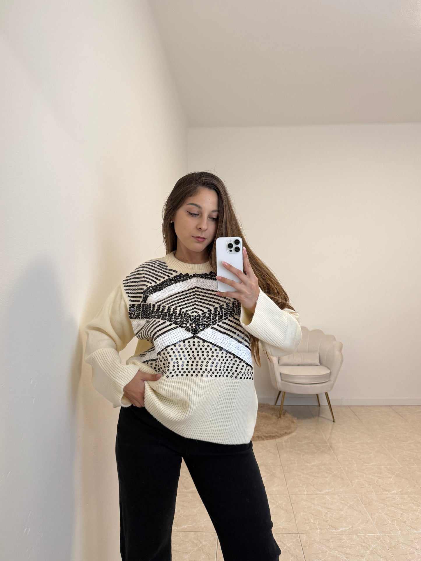 Maglione Paillettes