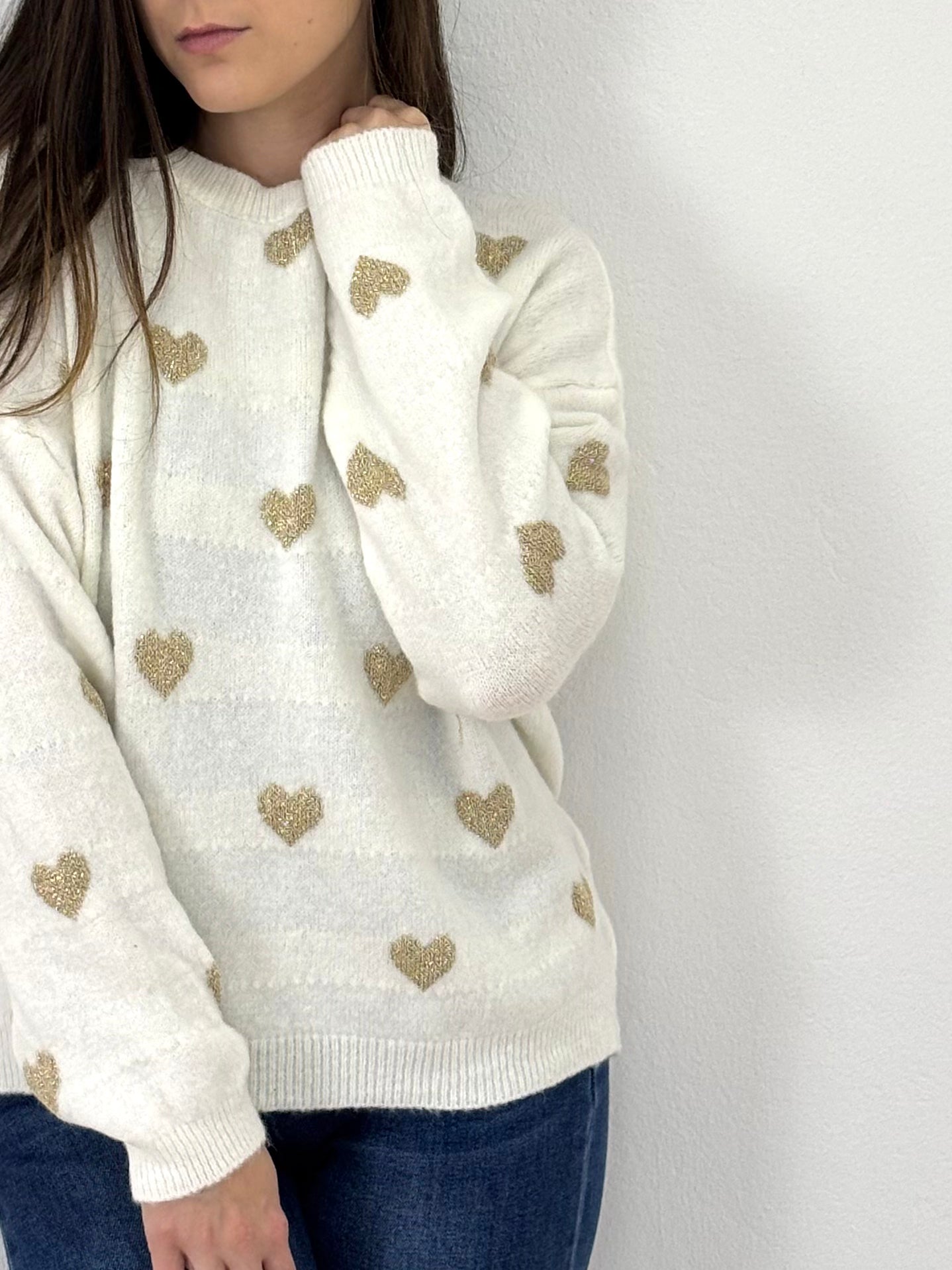 Maglione Heart Cioccolato