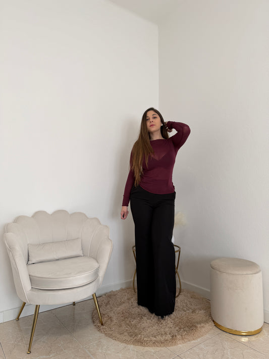 Maglia Cashmere Bordeaux