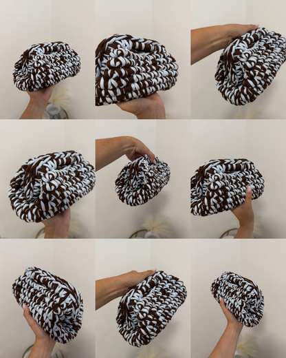 Lola Bag - Bicolor Celeste e Cioccolato
