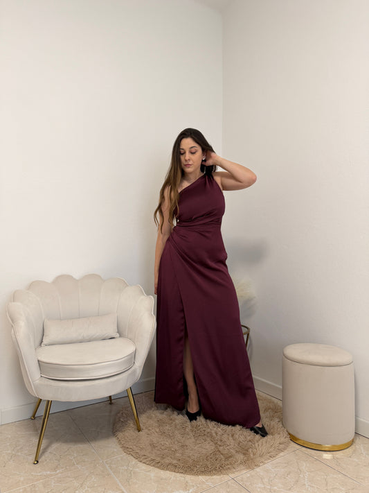 Abito Asimmetrico Vino