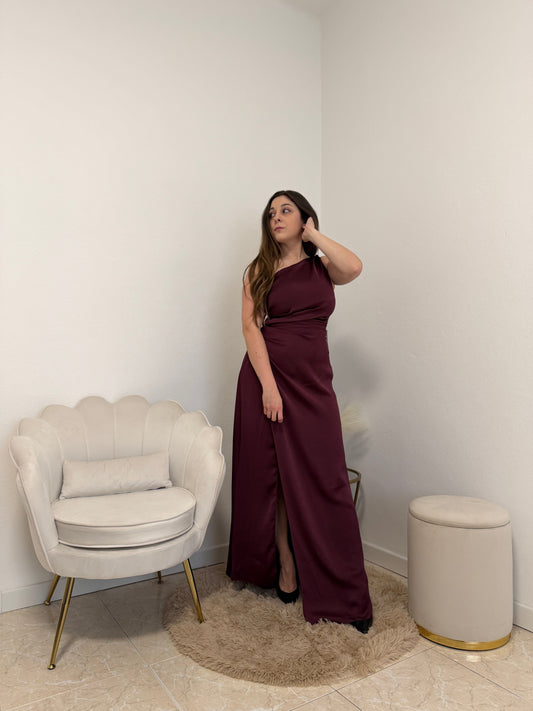 Abito Asimmetrico Vino