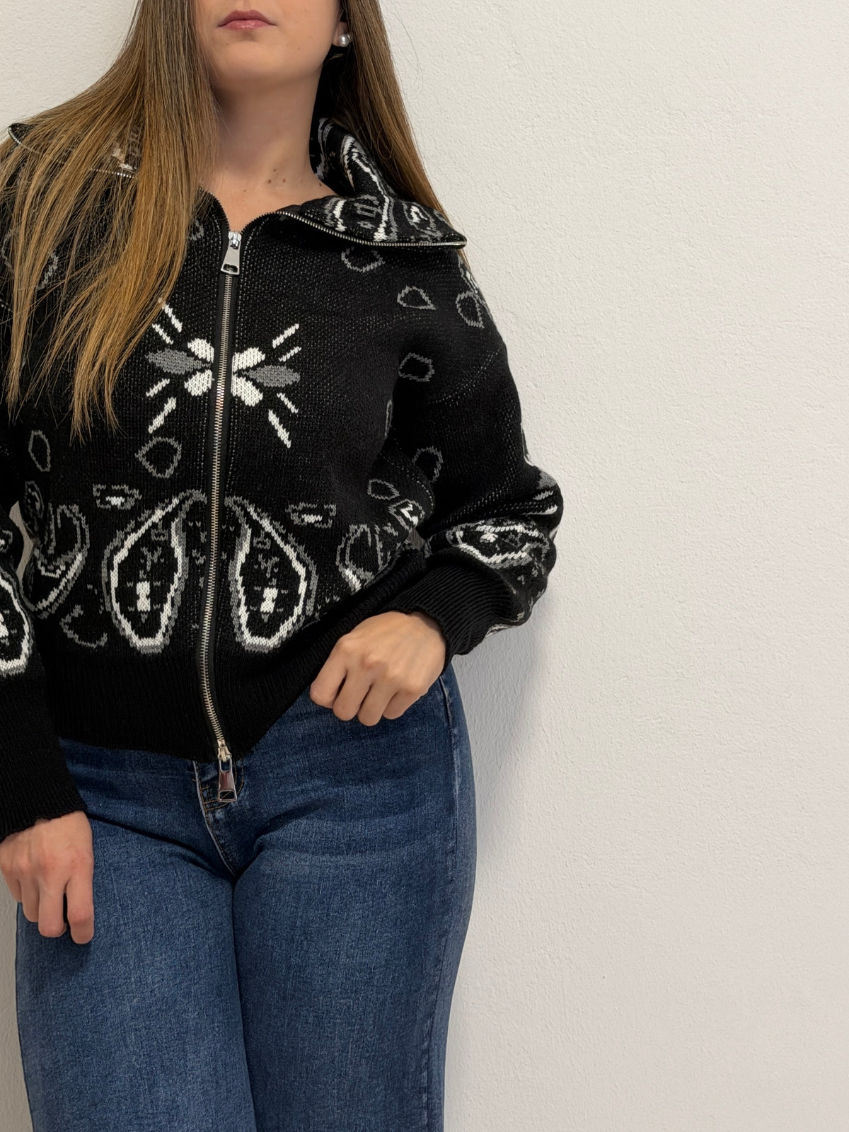 Pullover Bandana Nero