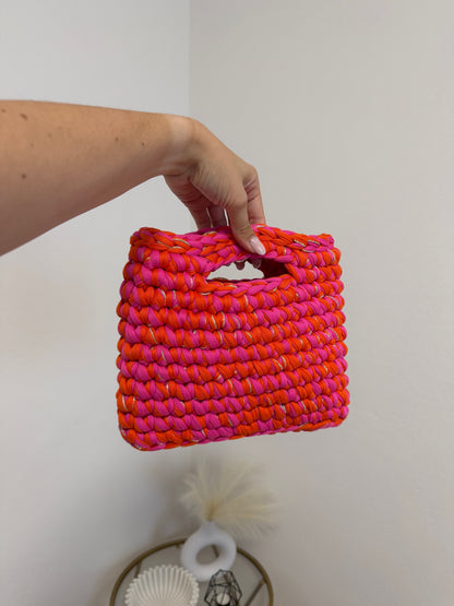Miky Bag - Tricolor Arancio, Fucsia e Oro
