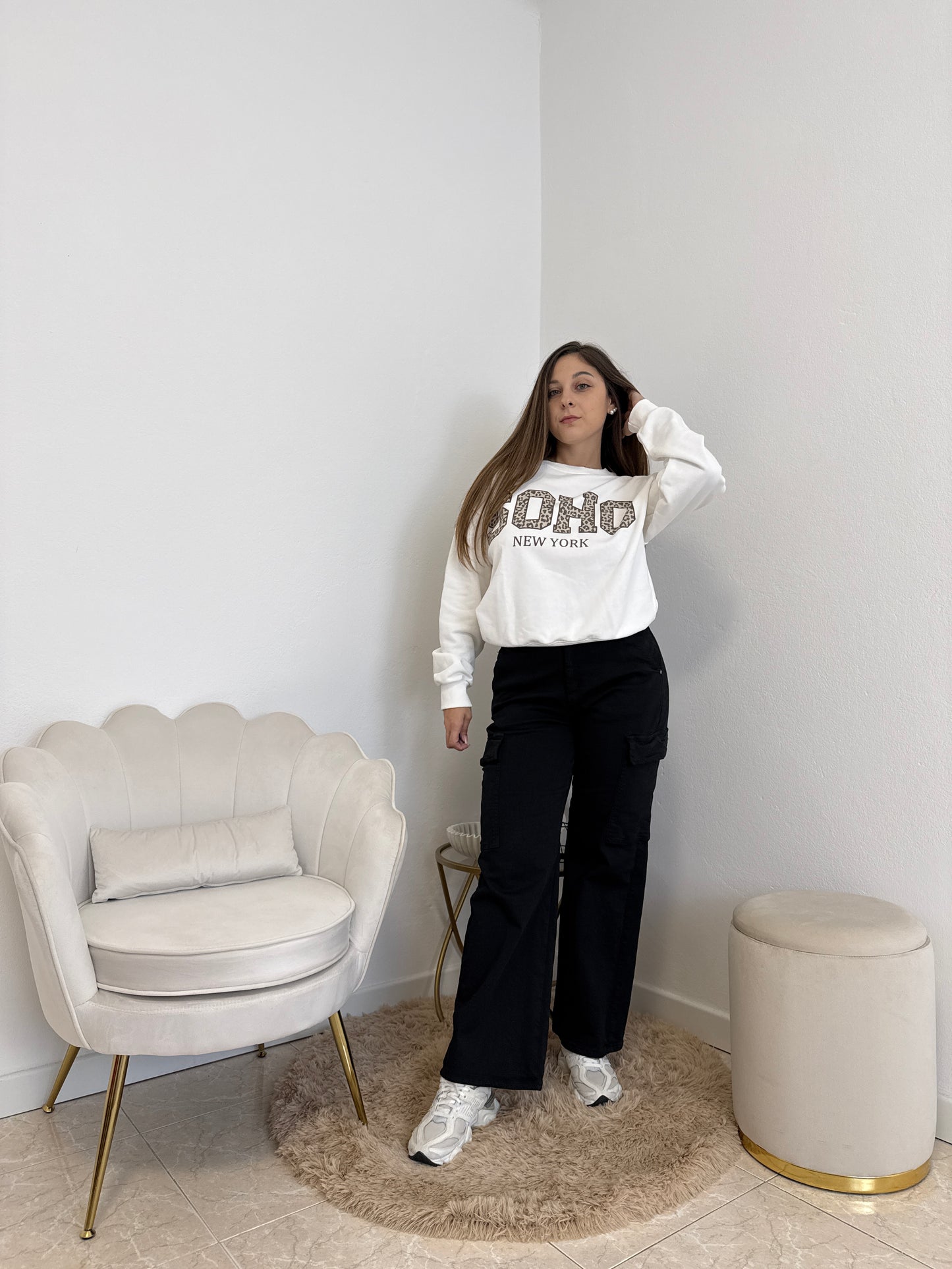 Felpa Soho Bianca