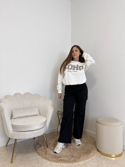 Felpa Soho Bianca