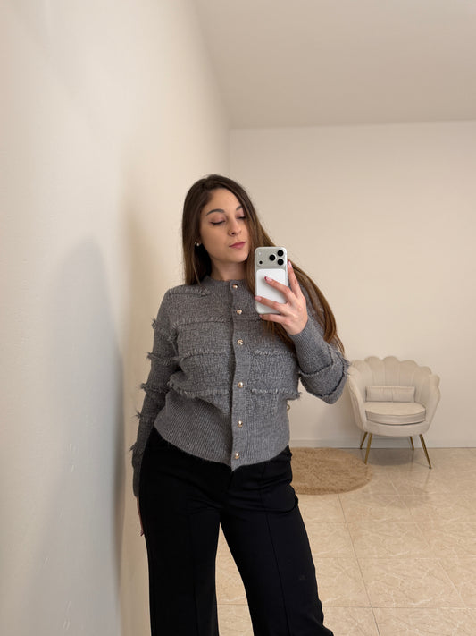 Cardigan December Grigio