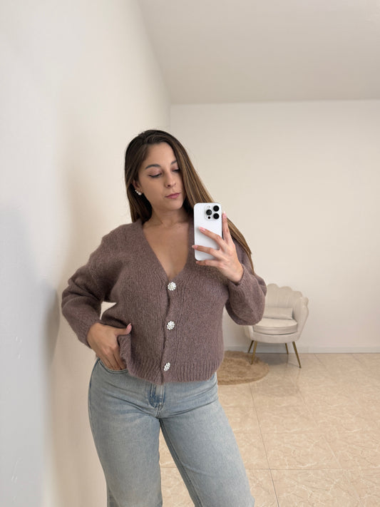 Cardigan Gioiello Tortora