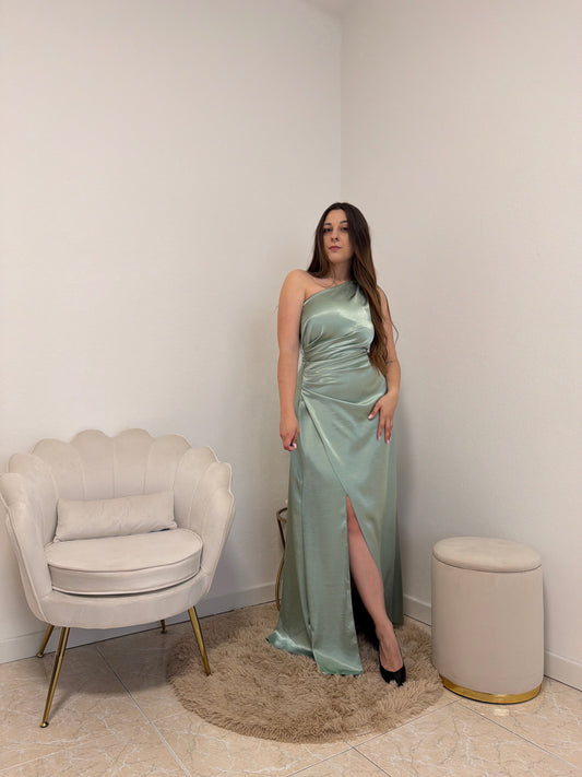 Abito Asimmetrico Verde