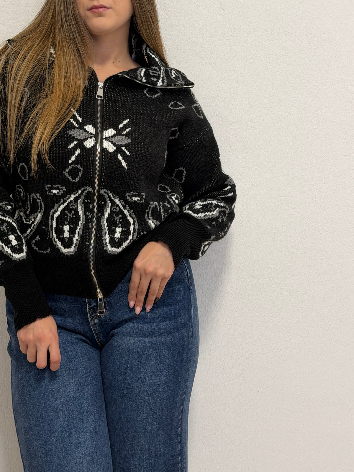 Pullover Bandana Nero