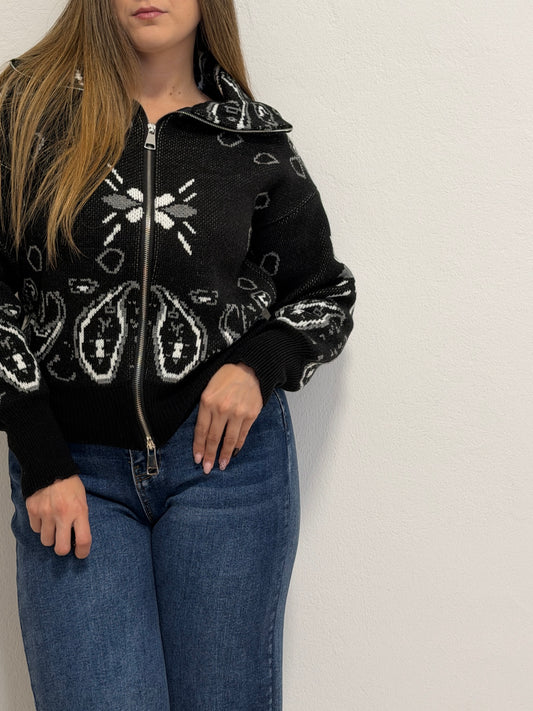 Pullover Bandana Nero