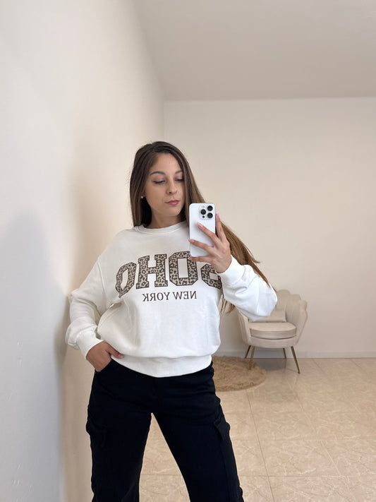 Felpa Soho Bianca