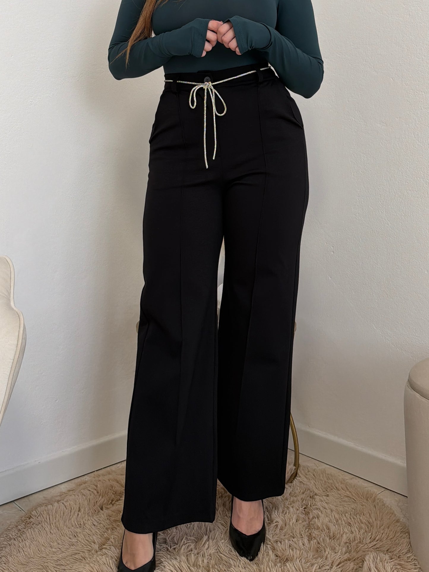 Pantalone Sparkling Nero