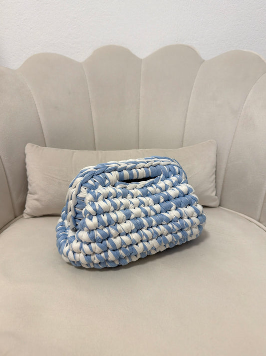 Lola Bag - Bicolor Bianca e Celeste