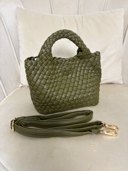 Borsa Intreccio Verde Oliva