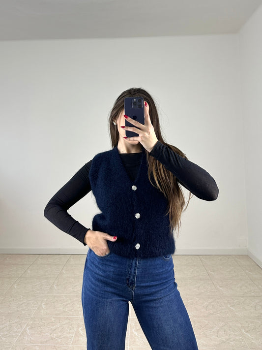 Gilet Gioiello Blu Notte