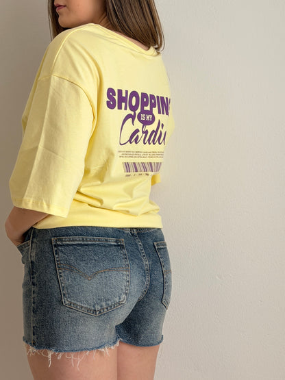 T-Shirt Shopping Gialla