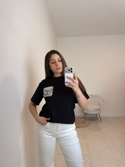 T-Shirt Taschino Nera
