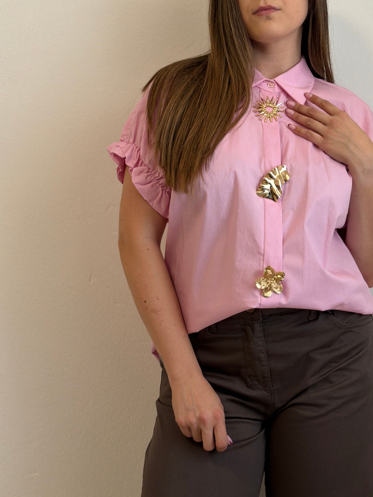 Camicia Gold Rosa