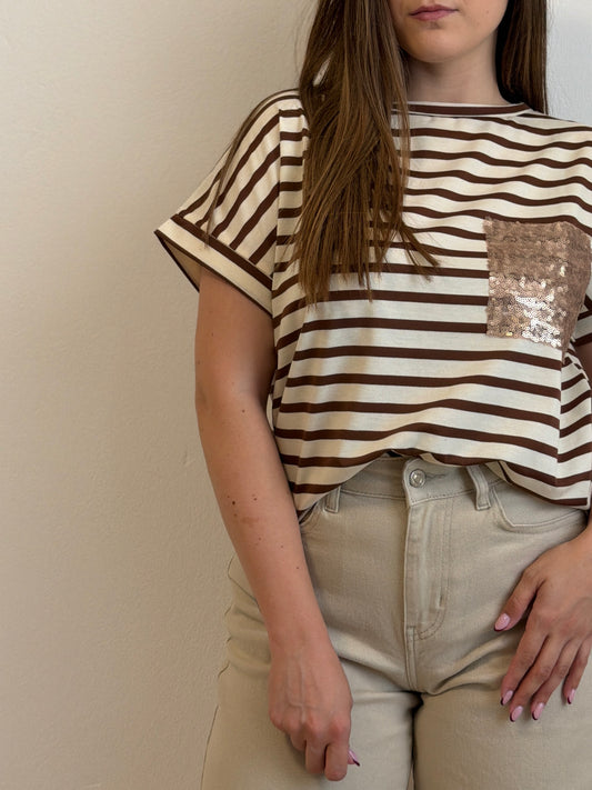 T-Shirt Susy Marrone