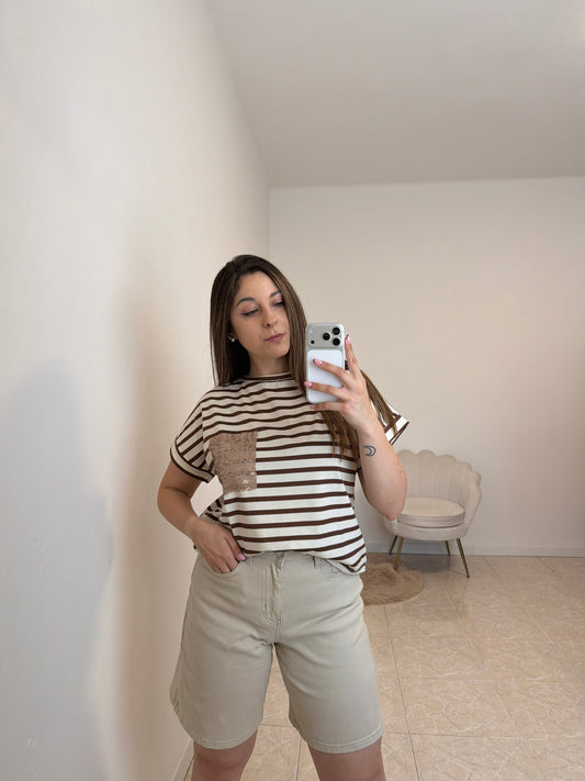 T-Shirt Susy Marrone