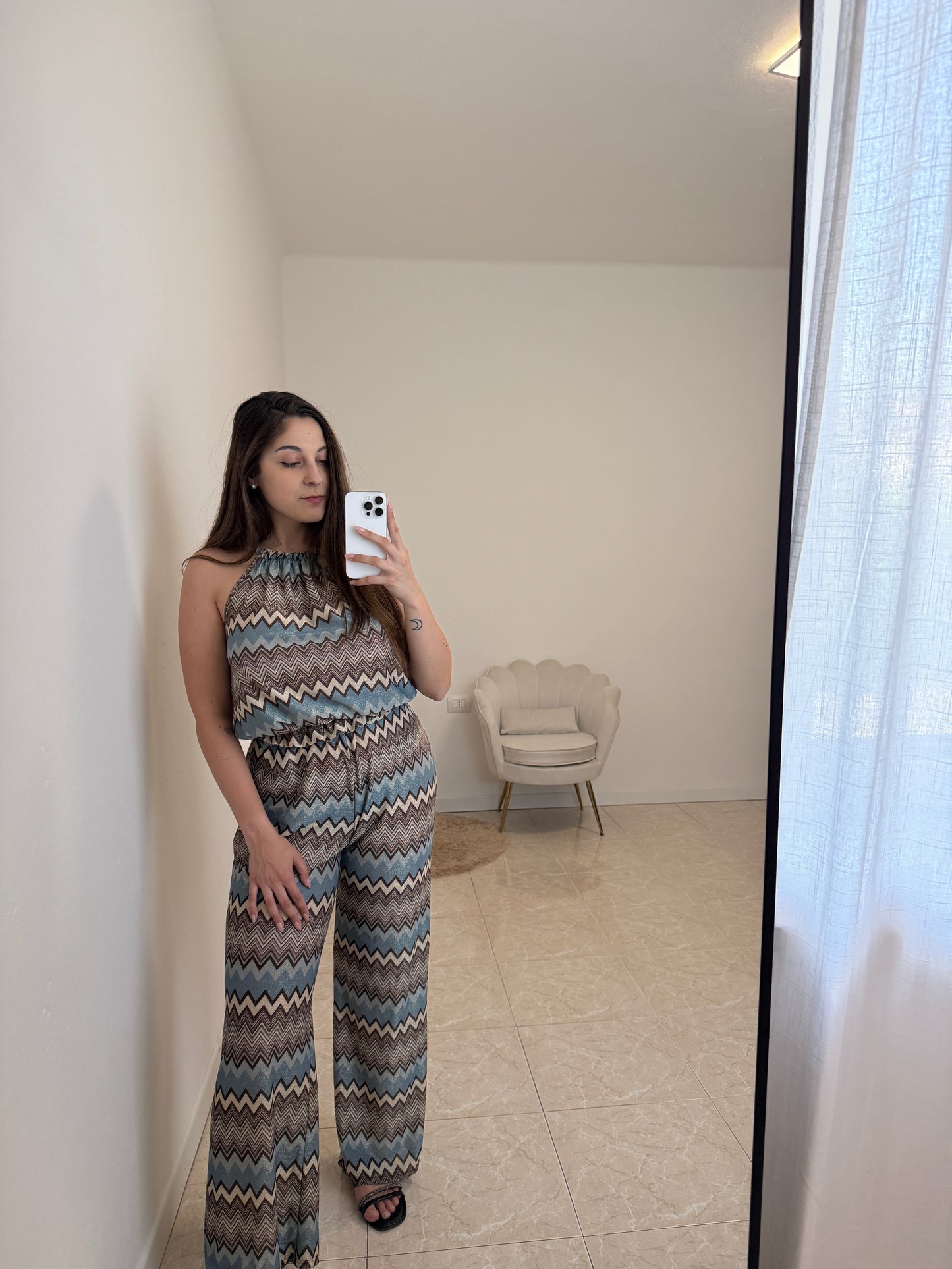 Completo Zig Zag Azzurro