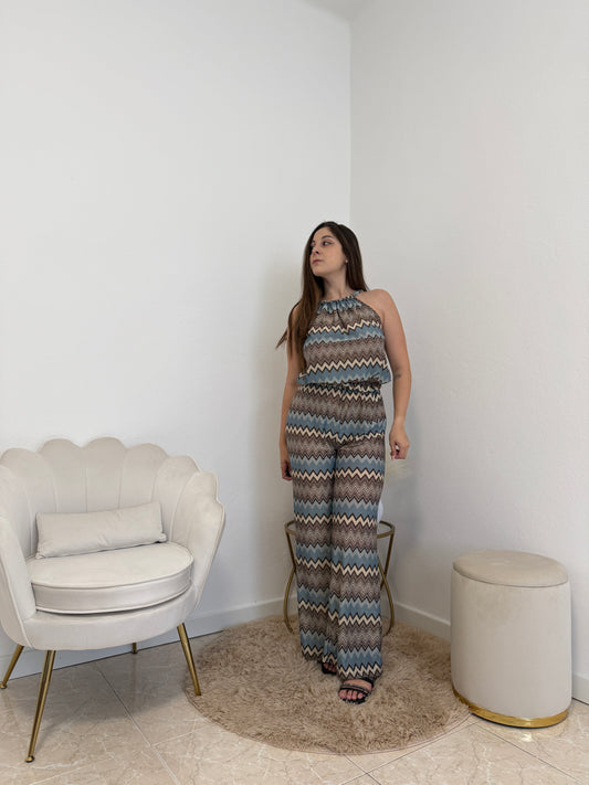 Completo Zig Zag Azzurro