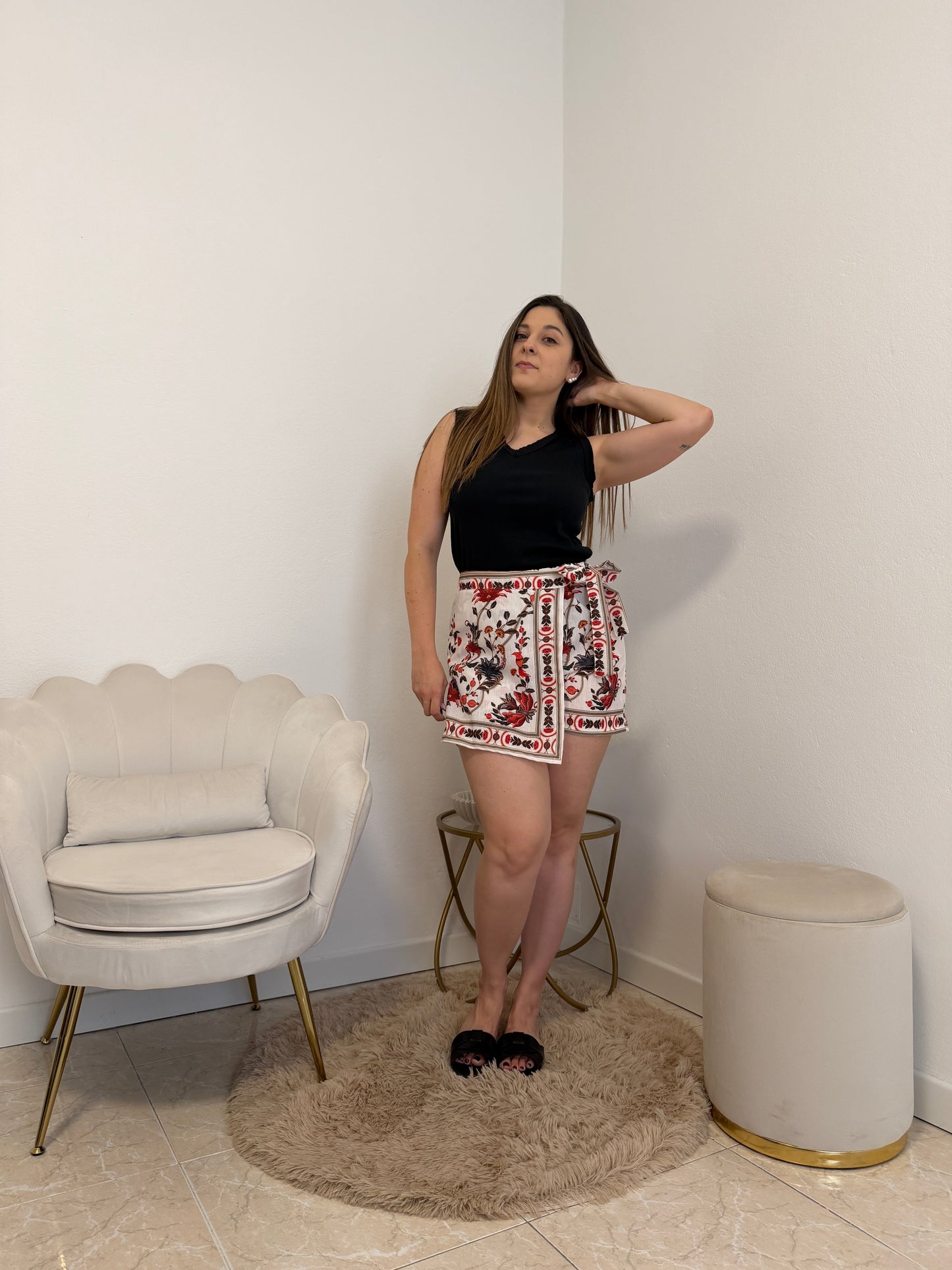 Gonna Pantaloncino Ester Rosso