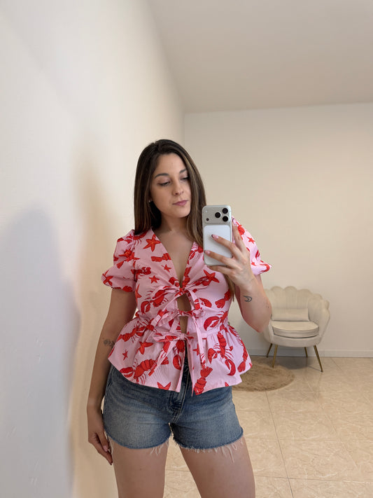 Camicetta Belly Aragoste
