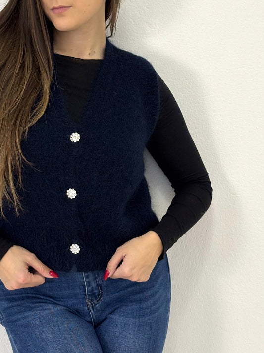 Gilet Gioiello Blu Notte