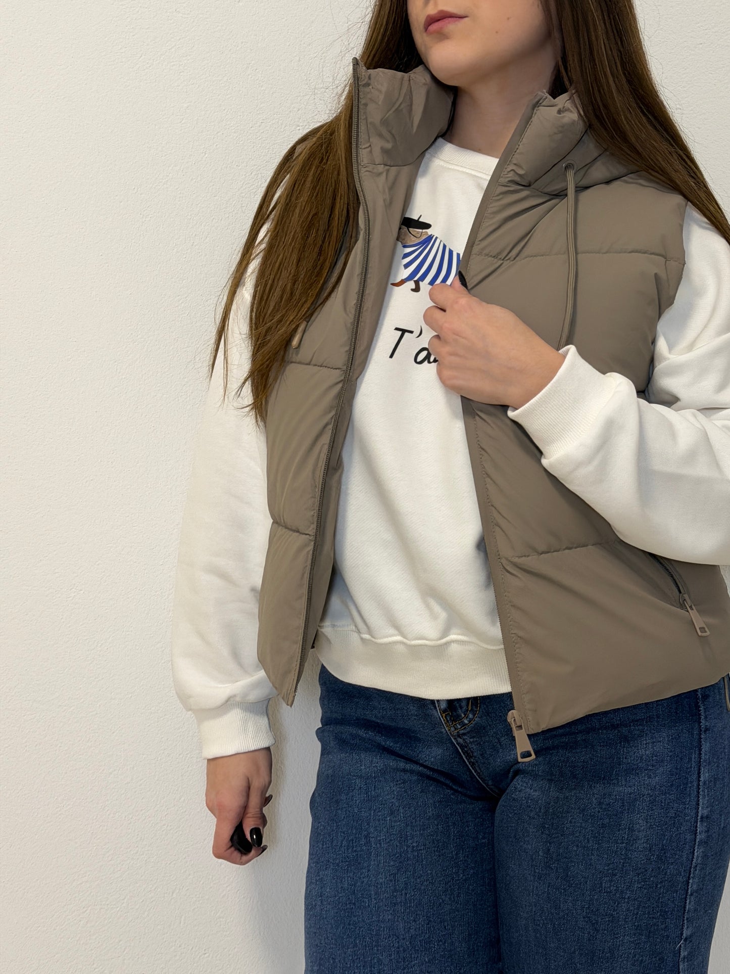 Piumino Taupe