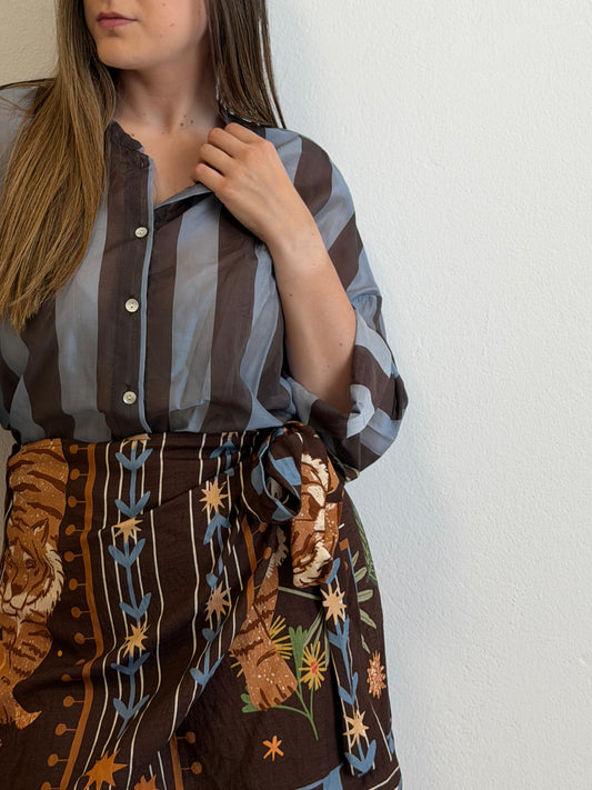 Camicia Righe Azzurra
