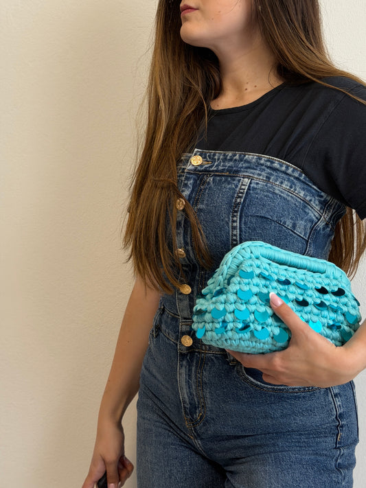 Lola Bag - Shiny Acquamarina