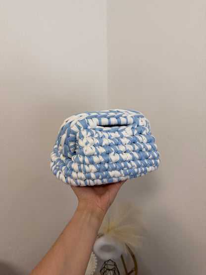 Lola Bag - Bicolor Bianca e Celeste