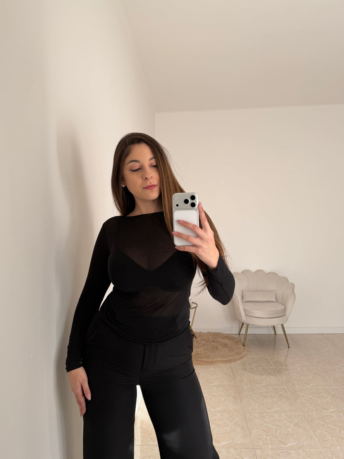 Maglia Cashmere Nera