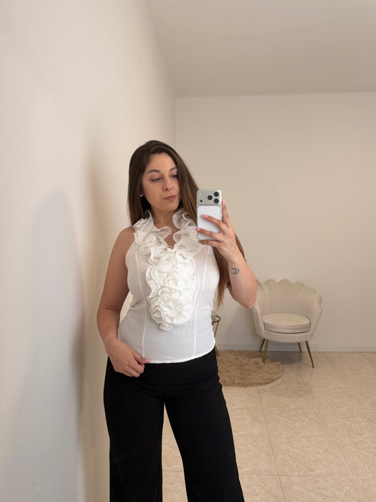 Maglia Chiffon Bianca