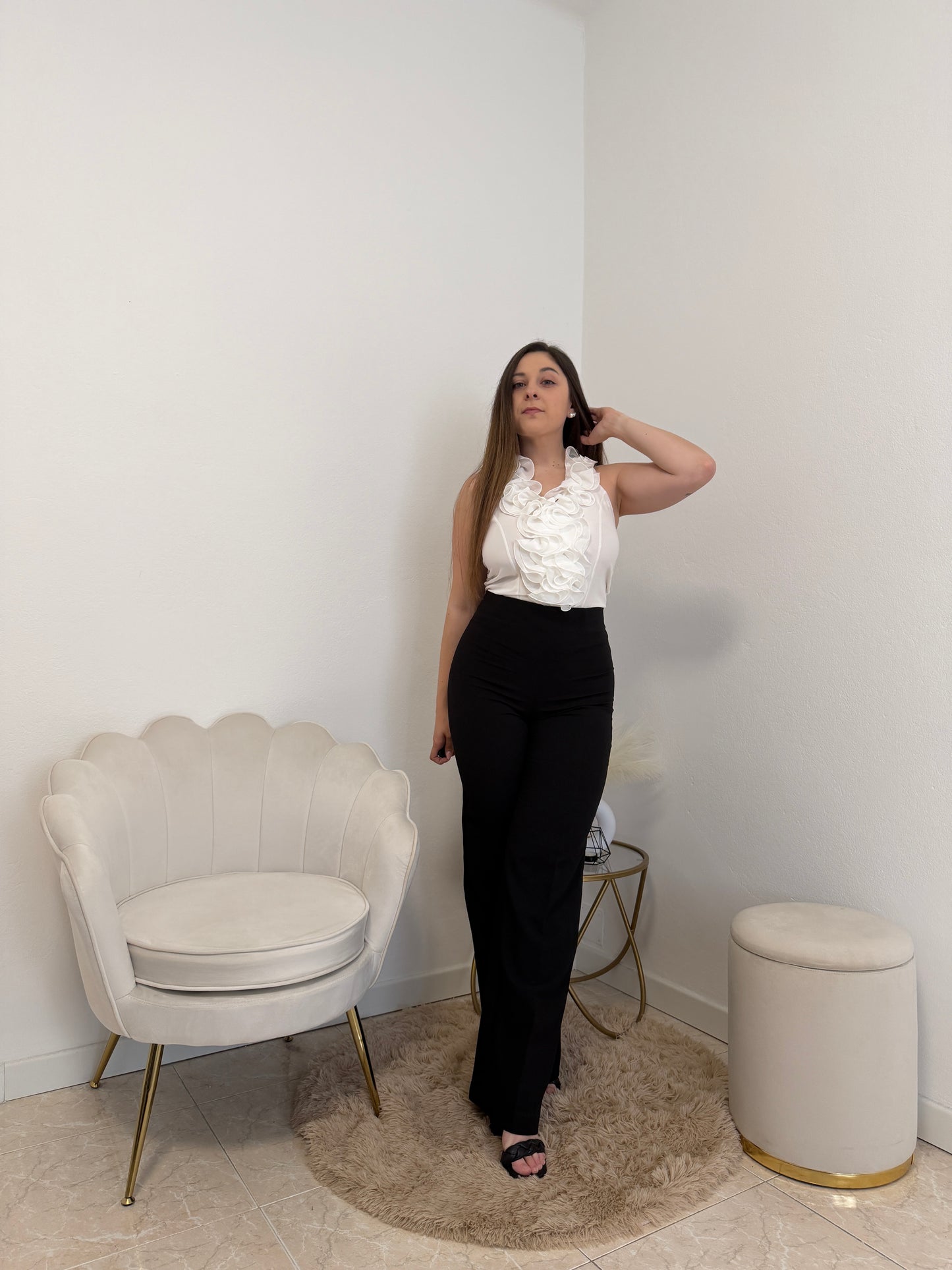 Maglia Chiffon Bianca